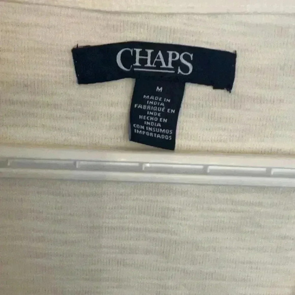 Chaps Women’s Long Sleeve  Top With Embroidered Detail. Size M - Picture 2 of 3